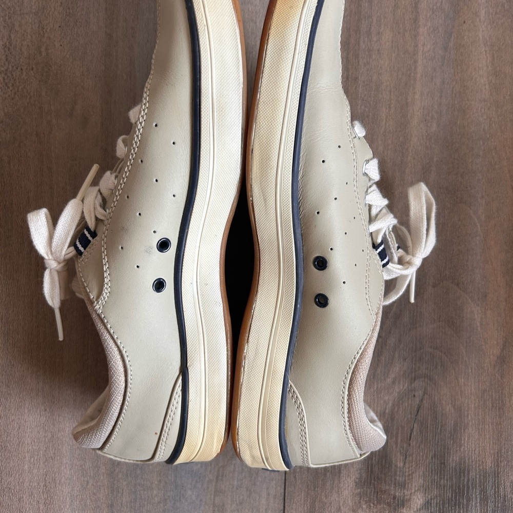 Women’s Keds Spirit Faux Leather Sneakers in taupe/Grey Size 7.5 - Picture 7 of 8